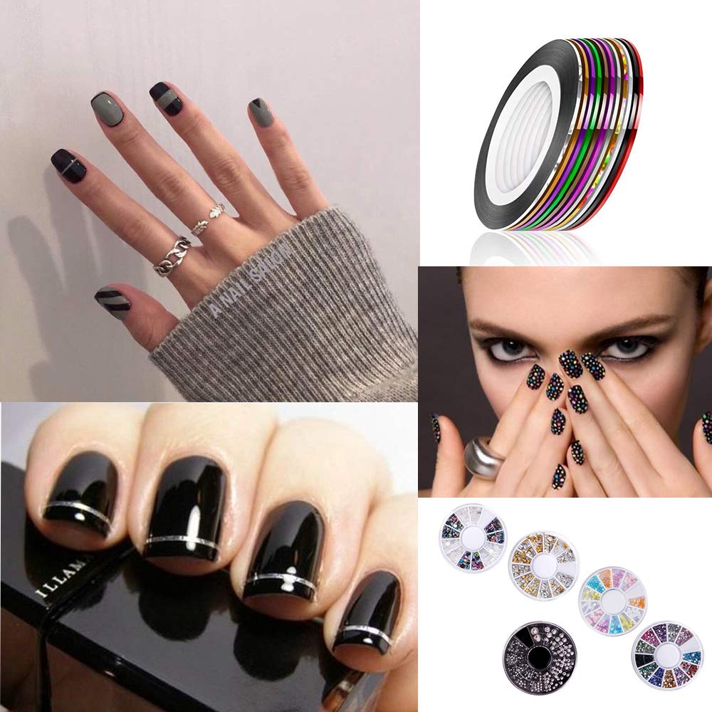 Pinkiou Nail Art Brushes & Decoration Kit (47 Pieces) photo 5