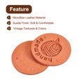 thumbnail image 4 of Etiquetas de Cuero Microfibra Unique Bargains 45uds 25mm Diámetro Naranja, 4 of 6