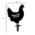 thumbnail image 7 of Cheers.US Garden Decoration Outdoor Garden Backyard Lawn Stakes Metal Hen Yard Decor Gift Chicken Yard Art Backyard Lawn Stakes Rooster Lifelike Ornament Garden Statues Chicken Silhouette, 7 of 7