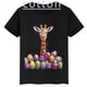 thumbnail image 2 of Ropa infantil con estampado de jirafa, camiseta de algodón de manga corta con dibujos animados para niños y niñas, camisetas deportivas de verano, 2 of 5