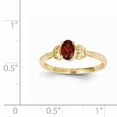 thumbnail image 3 of Primal Gold 10 Karat Yellow Gold Garnet and Diamond Ring, 3 of 7