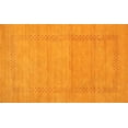 thumbnail image 1 of Ahgly Company Indoor Rectangle Contemporary Dark Orange Abstract Area Rugs, 7' x 9', 1 of 6