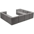 thumbnail image 4 of Meridian Furniture Quincy Sectionnel Modulaire en Velours Gris, 4 of 14