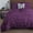 Plum, variant on D.N.G. BEDDINGS 100% Egyptian Cotton 1 Piece Circle Ruffle Comforter with 1 Freebie Ruffle Pillow | 550 GSM Filled Microfiber - Full/Queen Size, Plum Color - 800 Thread Count