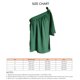 thumbnail image 4 of Blusa de verano verde con lazo, escote plisado, un solo hombro, sin mangas, perfecta para el estilo diario, talla M, 4 of 4