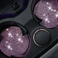 thumbnail image 4 of ACDANC Car Cup Coasters,Anti-Wear Protection Car Accessories for Women Interior,Unique Cutting Pink Car Accessories,Style1, 4 of 4