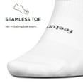thumbnail image 4 of Feetures High Performance Max Cushion Ankle Sock - No Show Socks for Women & Men with Heel Tab - White, L (1 Pair), 4 of 6