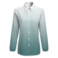 thumbnail image 4 of Blue And White Gradient Long Sleeve Blouse Woman Streetwear Casual Shirts Summer Oversize Woman Streetwear Clothing Birthday Present, 4 of 7