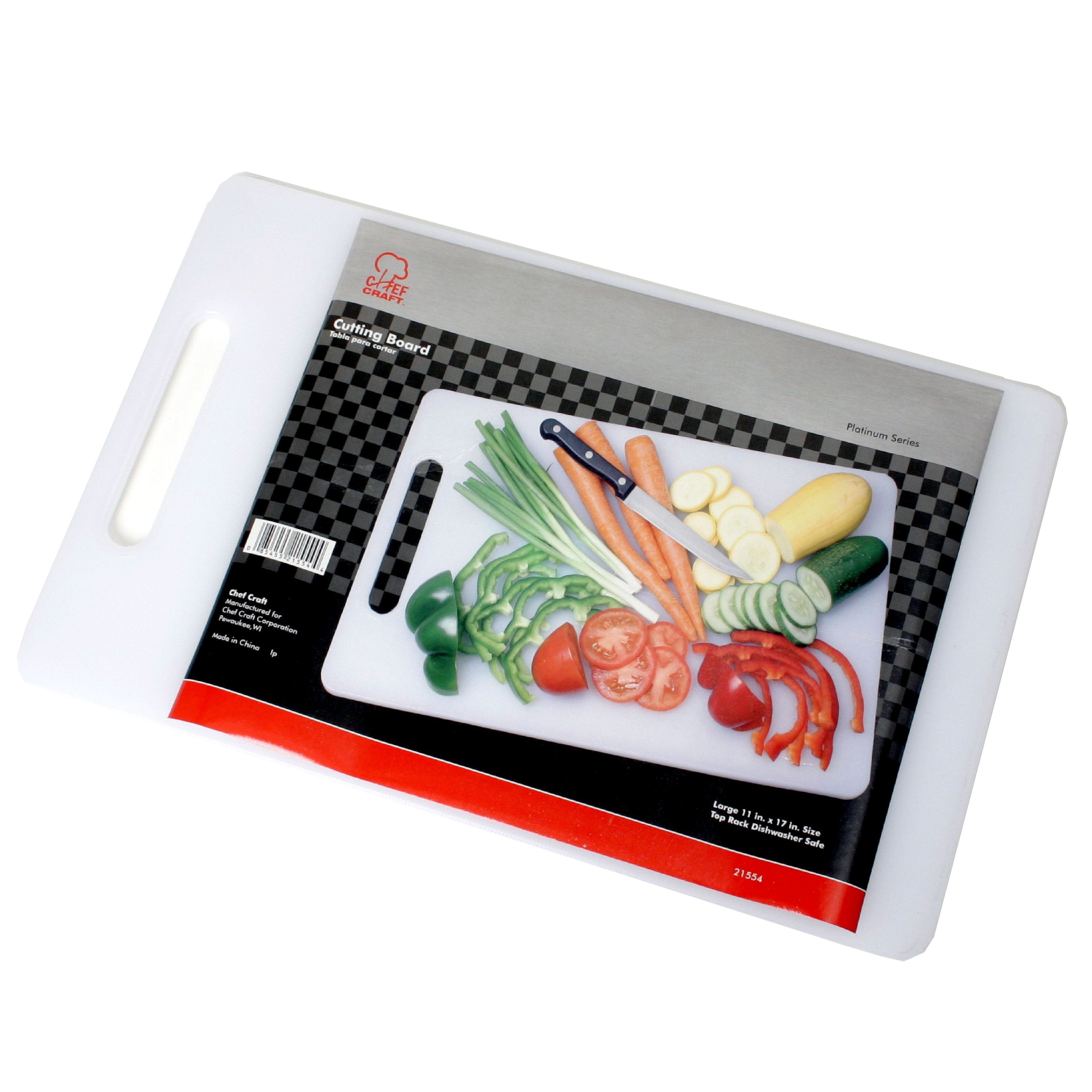 Chef Craft 17.5x11 Inch Plastic Cutting Board