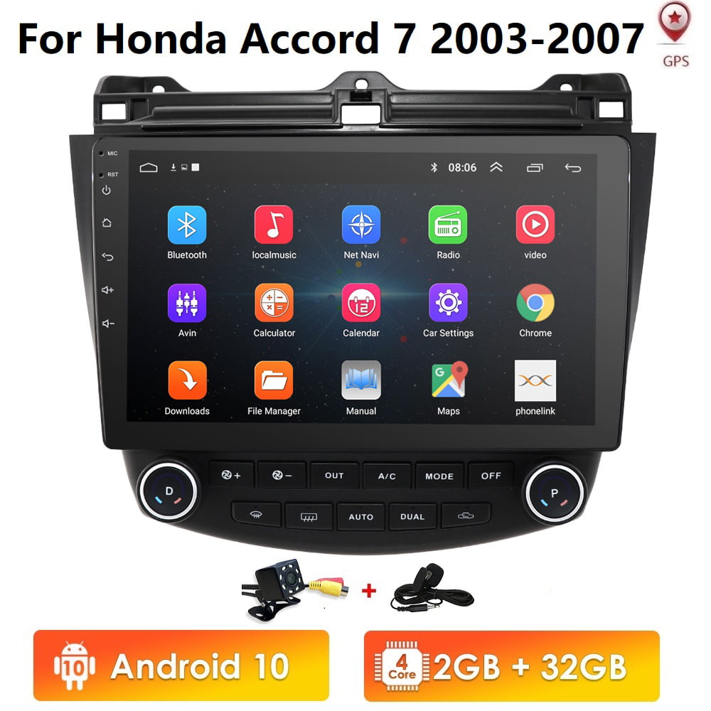 10.1" Android 9.1 Radio Stereo GPS WIFI MP5 1GB+16GB For Honda Accord 2008-2012