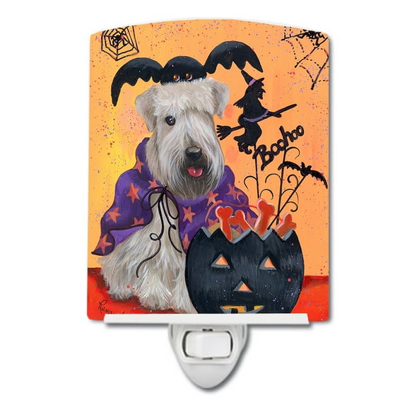 Wheaten Terrier Halloween Ceramic Night Light