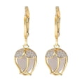 thumbnail image 2 of Opal Tulip Flower Dangle Earrings for Women Gold Tulip Drop Earrings Crystal Rhinestone Earring Fashion Jewelry Gifts, 2 of 5