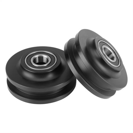 Hurrise 2pcs Sliding Barn Door Wheel Closet Hardware Roller