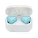 thumbnail image 1 of Auriculares inalámbricos con forma de corazón, reducción de ruido deportivo inalámbrico intrauditivo, azul, 1 of 3