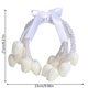 thumbnail image 3 of Ramo de novia con lazo de perlas y seda | Ramo de novia artificial para la niña de las flores | Arreglo floral artificial para la decoración de la fiesta de la iglesia de la boda, 3 of 6