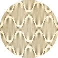 thumbnail image 1 of Ahgly Company Indoor Round Abstract Brown Contemporary Area Rugs, 5' Round, 1 of 4