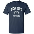 thumbnail image 1 of New York Classic Football Arch Basic Cotton T-Shirt - Large - Navy, 1 of 6