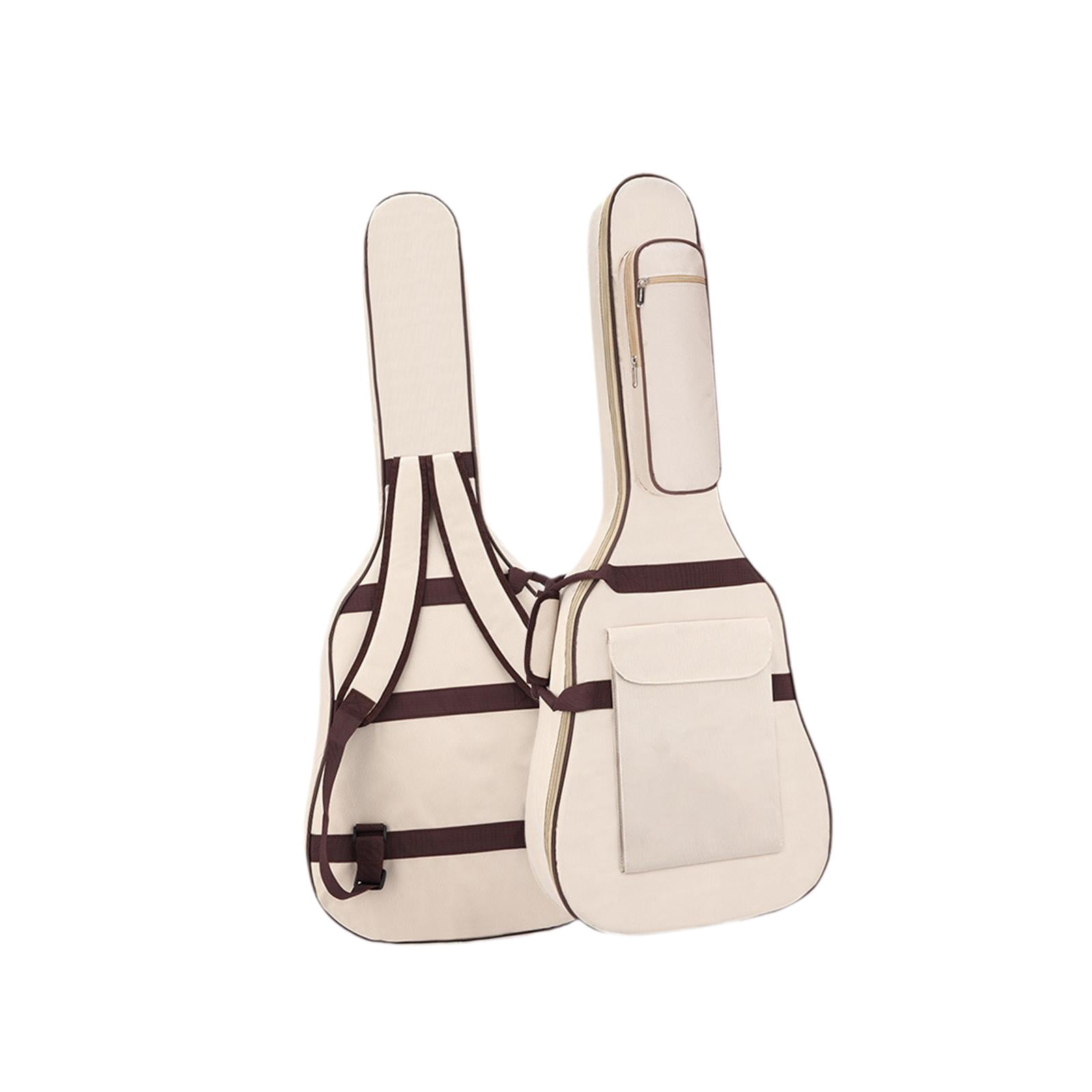 LeeQinersw Electric Gig Bag Guitar Case with Carrying Handle Music Accessories Professional Beige