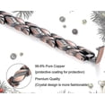 thumbnail image 3 of Copper Magnetic Bracelets For Women Arthritis Pain Ref~3500 Gauss Magnet Bracelet~effective Therapy For Rsicarpal Tunnel~100% Pure Copper Crystal, 3 of 3