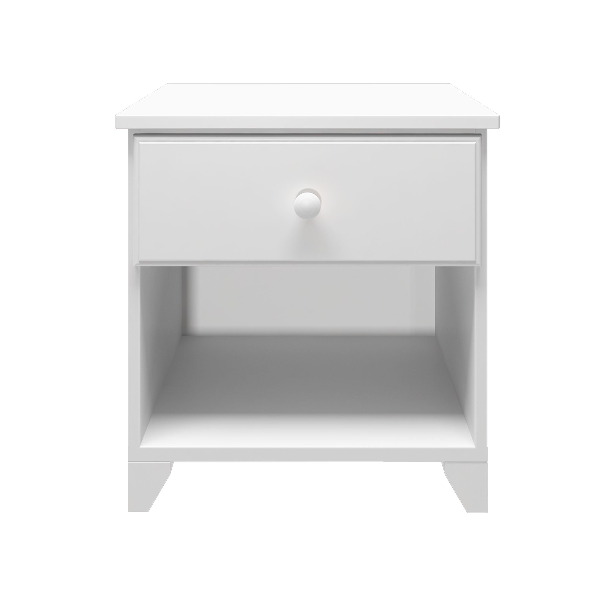 Plank+Beam Solid Wood Nightstand with 1 Drawer for Bedroom