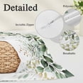 thumbnail image 6 of Eucalyptus Leaf King Size Pillow Cover, Pillowcase Protectors with Zipper, Breathable Decorative Throw Pillow Case Cover, Weeping Green Botanical Summer Pillow Shams for Couch Sofa 20x36Inch, 6 of 8