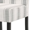 thumbnail image 3 of Noble House Asher Fabric Dining Chairs, Set of 2, Gray, Light Beige, Espresso, 3 of 8