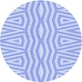 thumbnail image 1 of Ahgly Company Machine Washable Indoor Round Transitional Sky Blue Area Rugs, 4' Round, 1 of 7