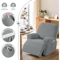 thumbnail image 3 of XUELC Lounge chair elastic single seat shaker velvet waterproof chair cover soft sofa with elasticized furniture protection cover, 3 of 11
