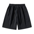 thumbnail image 4 of pstuiky Pantalones cortos para hombre, Pantalones cortos de verano para hombre, informales y cómodos, con bolsillo y cintura elástica y cordón ajustable. Pantalones cortos para correr para hombre, 4 of 4