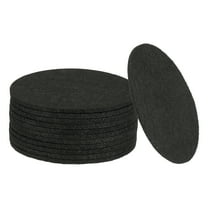 Felt Drink Coasters, 3 Inch Coffee Cup Coasters Protect Furniture and Table from Home Bar Use Black