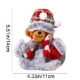 thumbnail image 3 of SLYNSHome Christmas Plush Dolls Ornament,Hanging Cute Stuffed Santa Claus Snowmen Bear Elk Dolls Pendant Christmas Gifts for Home Holiday Party Supplies, 3 of 7