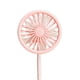thumbnail image 4 of Ventilador pequeño LED con luz nocturna, ventilador de mesa para viajes, interior y exterior, para mujeres y hombres. Rosa, 4 of 8