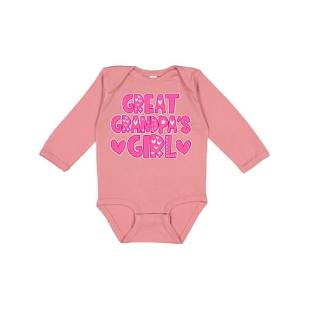 

Inktastic Great Grandpa s Girl Granddaughter gift Gift Baby Girl Long Sleeve Bodysuit