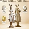 thumbnail image 3 of Heirloom Rabbit Figurine, Hand-Painted Resin, Easter Decor, 3 of 6