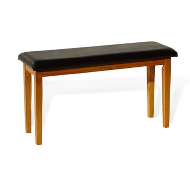 SK New Interiors Dining Living Bench Chair Rich Padded Seat, Maple