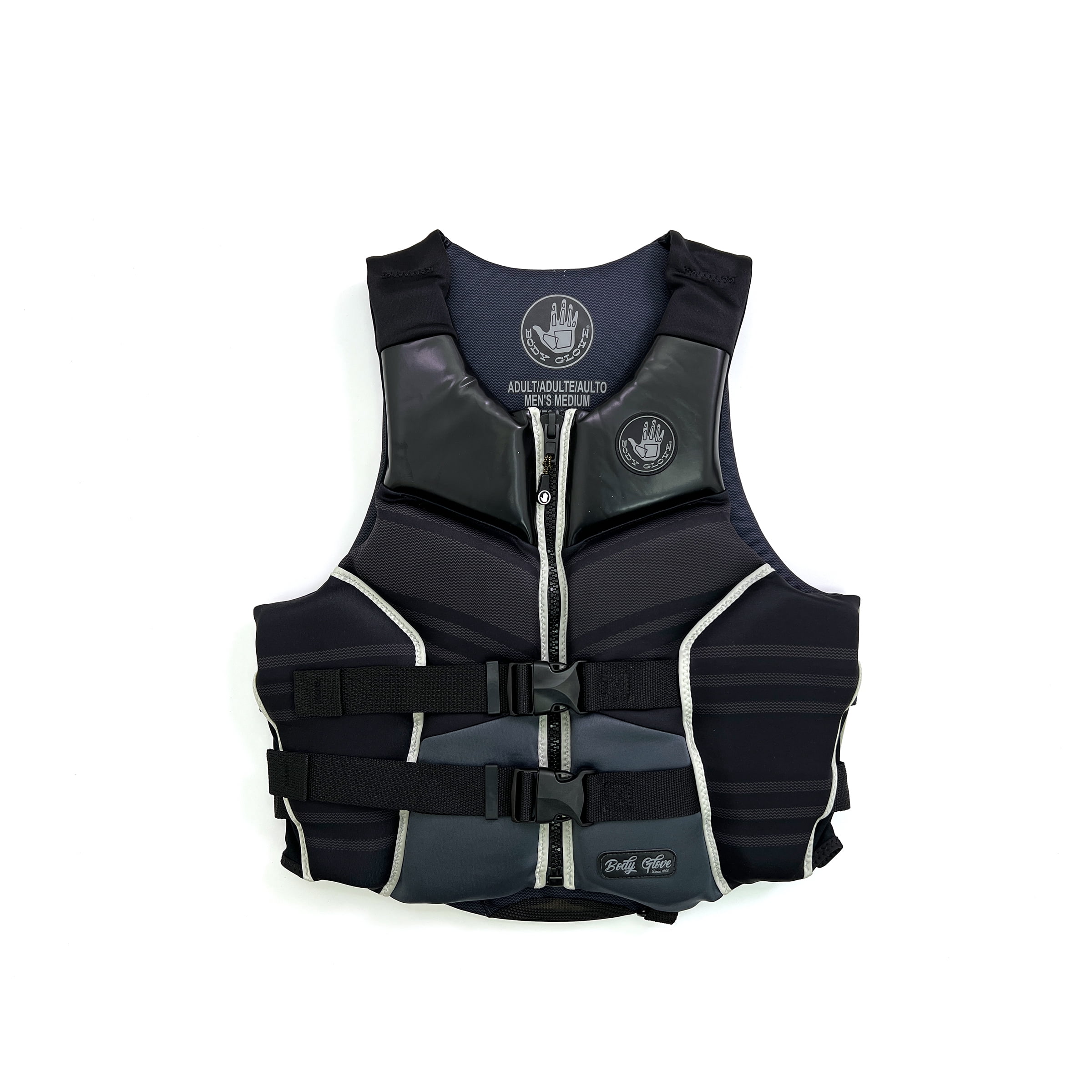Body Glove Adult Unisex High-End Evoprene PFD, Life Jacket and Vest, Medium, Black