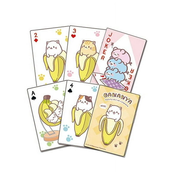Playing Cards - Bananya - Bananya Group New Licensed ge51669