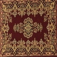 thumbnail image 1 of Ahgly Company Indoor Square Persian Brown Traditional Area Rugs, 4' Square, 1 of 4