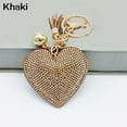 thumbnail image 2 of NUZYZ Romantic Dazzling Rhinestone Love Heart Charm Pendant Fringe Keychain Keyring, 2 of 7