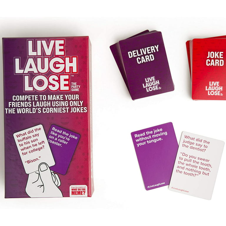 Live Laugh Lose - the Adult Party Game Where You Compete to Make Corny  Jokes Funny by What Do You Meme? 