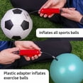 thumbnail image 4 of Air Pump for Balls, Dual Action Ball Pump for Basketball, Volleyball, Soccer, Rugby, Football Sport Ball and Speed Bag Fast Inflation, Portable and Hose Mounted Design, 3 Needles + 2 Nozzles, 4 of 7
