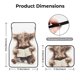 thumbnail image 5 of Fotbe Relaxed Cute Cow Reading Juego de 4 Tapetes para Auto con Estampado – Alfombrillas de Goma Reforzada, Diseño Antideslizante, Protección para Todo el Año – Vehículos, Autos, Camionetas y SUVs, 5 of 7