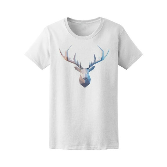 Cool Watercolor Abstract Deer Tee Women's -Image by Shutterstock