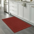 thumbnail image 2 of Mainstays Dylan Solid Diamond Olefin Red Indoor Rug Set, 3-Piece Accent Rug Set, 2 of 7