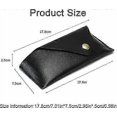 thumbnail image 2 of Black soft glasses case, leather glasses case, glasses storage, women\'s glasses case, glasses case (17.8*7.5*2.5CM), 2 of 5