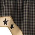 thumbnail image 3 of Park Designs Black Sturbridge Star Lined Swag 72x36, 3 of 6