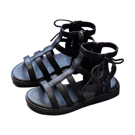 

ZRBYWB Little Child Girls Sandals Cute Open Toe Dress Sandals Fashion Girl Kids Shoes Girl Princess Shoes Baby Sandals Beach Shoes Summer Shoes