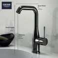 thumbnail image 5 of Grohe 23 486 A Essence 1.2 GPM Single Hole Bathroom Faucet - Chrome, 5 of 6
