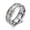 Silver, variant on CZ Titanium Steel Silver/Rose Gold Ring Men/Women's Wedding Party Band Size 6-12