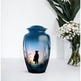 thumbnail image 7 of Teddy Bear Cremation Urns For Keepsake 1 Large, Blue Miniature Urns For Human Ashes For Male And Female, Set Of 4, Little Funeral Urn For Mom And Dad, Combo 10&3 Inch, 7 of 7